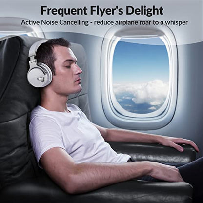 Million Sold 10 Years Classic E7 Active Noise Cancelling Headphones with Upgraded Noise Cancellation, Bluetooth Headphones Wireless with HD Sound Vivid Deep Bass, for Home Office Travel Gift Pcs - color: White, style: E7 Wireless Active Noise Cancelling H
