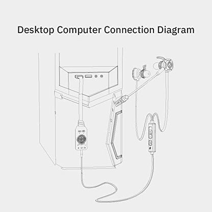 7.1 Channel USB Sound Card Converter Adapter External Volume Adjustable for Game Headphone (D 20 * 7 * 3cm)