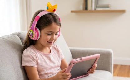 Princess Peach Bluetooth Headphones for Kids Wireless Headphones for School - color: Princess Peach