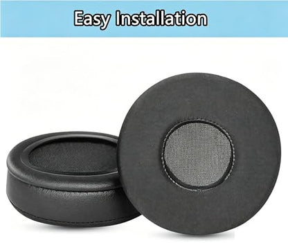 Ice Silk Earpads for Poly Voyager 4310 UC/4320 UC/Focus UC/Voyager Focus 2 | Cooling Gel Ear Pads Cushions Replacement Soft Memory Noise Isolation Foam, Black (70MM)