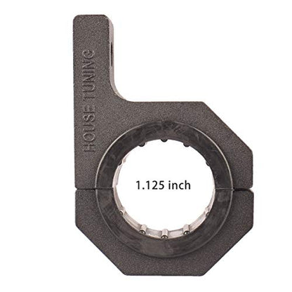 1.125" Tube Clamp Mount Bracket,Roof Roll Cage Holder for Whips,Shovel, LED Light Bar (Pack of 2) (2pcs-1.125" Clamp) - size: 1.125"