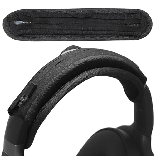 Adhiper Headphone Headband Cushion Cover for Sennheiser HD450BT, HD440BT, HD458BT, Momentum 4/3/2, ACCENTUM Headphones, 6mm Thick Soft Band Cover for Pressure Relief & Anti-Peeling, with Hanging Loop