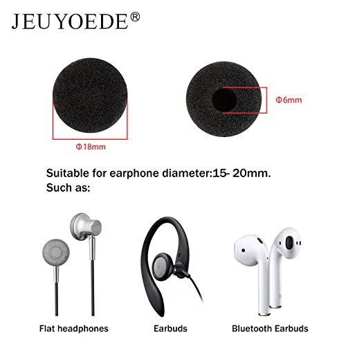 Foam Replacement Earbud Sponge Covers for Earpiece Headphone Earphone iPhone Headsets 18mm (10pcs)