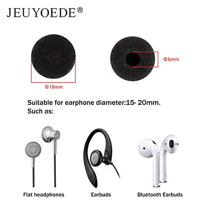 Foam Replacement Earbud Sponge Covers for Earpiece Headphone Earphone iPhone Headsets 18mm (10pcs)