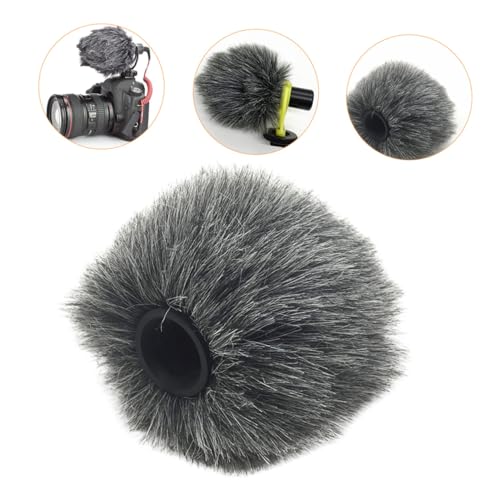 BESTonZON Mic Furry Windscreen Cover for Camera Microphones High-performance Accessory for and Smartphone Use Easy to Install Sound Absorption