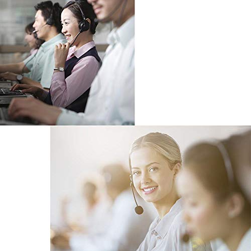 Dioche USB Headset, Call Center Headset with 300 Degrees Rotatable Noise Cancelling Microphone