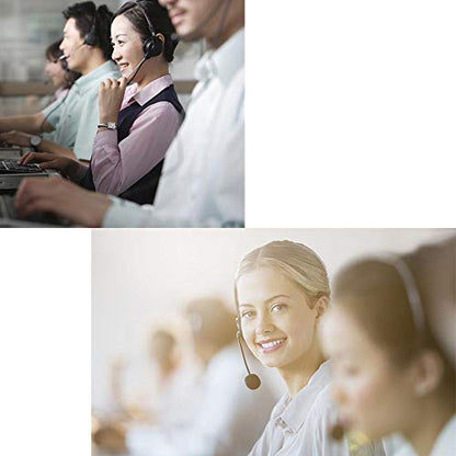 Dioche USB Headset, Call Center Headset with 300 Degrees Rotatable Noise Cancelling Microphone
