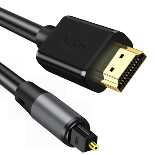 192kHz HDMI eARC to Optical Audio Adapter - 6FT,Not Support CEC - size: 6FT