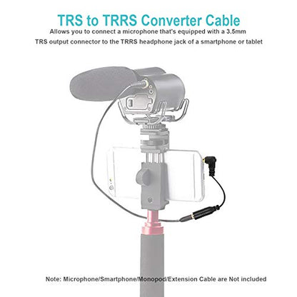 TRS to TRRS Converter Adapter Cable, TRS to TRRS Adapter, Male Female 3.5mm Earphone Headphone Microphone Converter Adapter Cable Line for Smartphone | Earphone microphone converter cable for smartphone, audio adapter line