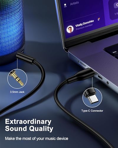 Samsung USB C to 3.5mm Audio Aux Jack Cable, 3.3ft Aux to USB C Cord Cable