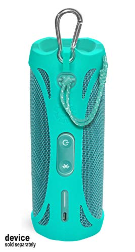 Alltravel Featured Silicon Sleeve for JBL FLIP 5 Waterproof Portable Bluetooth Speaker, More Protective and and Real Sound Design (Mint Green) - color: Blue