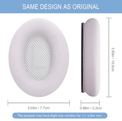 GEVO Premium Replacement Ear Pads for Bose QC35 & QC35ii Headphones - Pink | Fits QuietComfort 35 & 35ii / SoundLink 1&2 AE（Over-Ear）- Soft Protein Leather · Adaptive Memory Foam and Extra Durable - color: Petal Pink