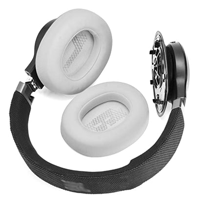 Defean Earpads for JBL E65/Live 650BTNC/660NC Headphones (Gray) | Also for JBL E65/ Duet NC/Live 660/770 /780BTNC,Replacement Ear Cushions with Softer Leather, Noise Isolation Foam - color: Gray