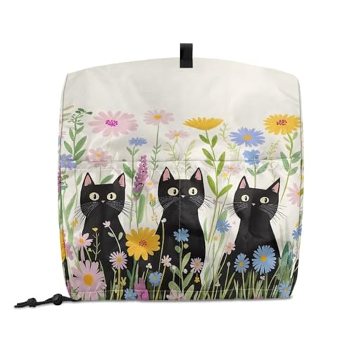 Stand Mixer Dust Cover with Adjustable Drawstring, Blender Cover Mixer Protective Cover Dustproof Stand Mixer Cover Househould Kitchen Items Cute Cat Prints - color: Cute Cat Prints, size: S