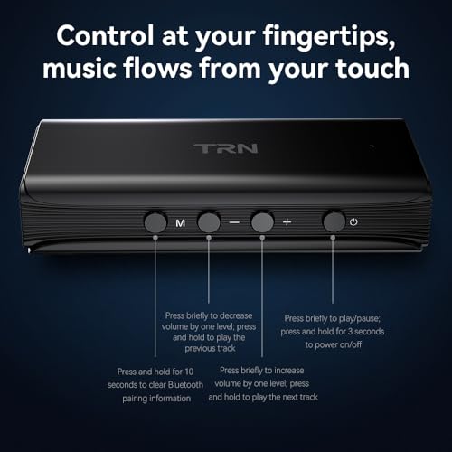 Fanmusic TRN Wave QCC3095 + Dual CS43198 Portable DAC/AMP Supports Bluetooth 6.0 Decoder Earphone Amplifier 4.4mm/3.5mm Type-C USB