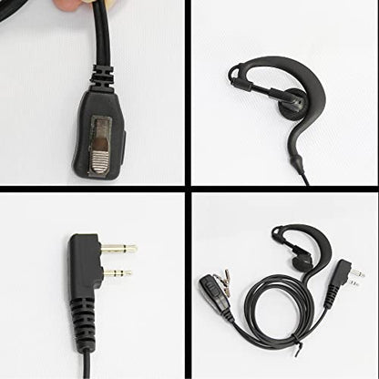 Ear Hook Earphone Headset Earpiece for IC-F3001 F4001 F4011 F4023 IC-F4021 IC-F3021 Radio