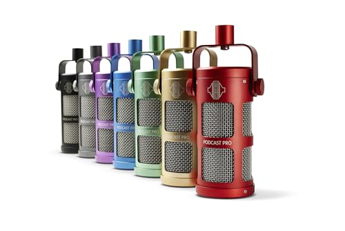 Podcast Professional Dynamic Mic for Podcast, Broadcast, Streaming, Gaming & VC - XLR Connection, No Phantom Power Required - Lifetime Microphone Warranty - Designed & Built in UK (Gold) | Supercardioid pickup pattern; No phantom power required