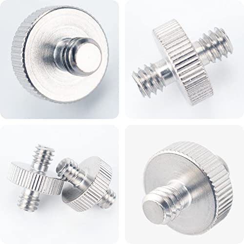 16PCS Camera Screws Mount Set 1/4 Inch and 3/8 Inch Threaded Converter Screws Adapter Flash Shoe Mount for DSLR Camera/Tripod/Monopod/Ballhead/Flash Light/Quick Release Plate