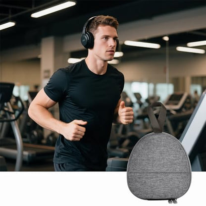 GWCASE Universal Headphone Case with Secure Strap and Cable Pocket, Gray | Fits Most Foldable Over-Ear Headphones, 7.87x 6.8 x 0.9 in Interior, for Students, Commuters and Music Fans, Case Only - color: Gray