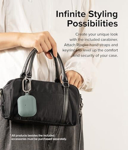 Ringke Onyx Magnetic Designed for Samsung Galaxy Buds 3 Pro & 3 & 3 FE Case [Compatible with MagSafe] Prevents Oily Smudges Feels Good in The Hand Non-Slip Cover - Sage Green - color: Sage Green, size: Galaxy Buds 3 Pro / Galaxy Buds 3