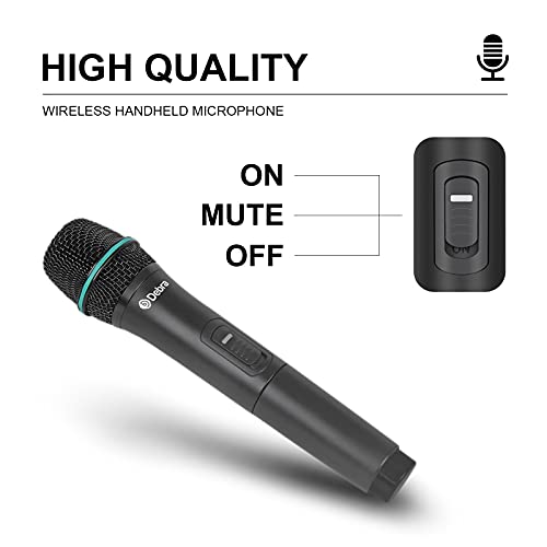 D Debra Audio AU400 Pro UHF 4 Channel Wireless Microphone System - color: with 2 Handheld & 2 Bodypack (B)