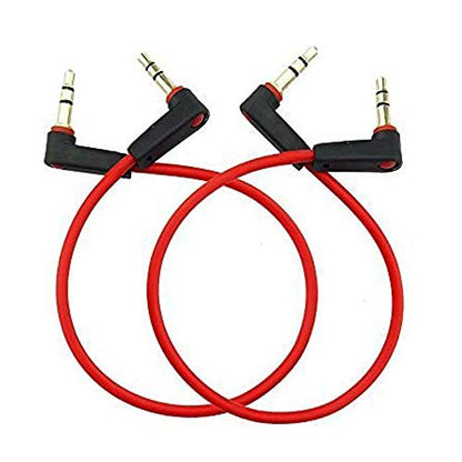 Seadream 3.5mm Audio Cable Short Aux Cord 2Pack 8 inch | 90 Degree 3.5mm Double Angle Male Stereo TRS Aux Cable Cord Portable Compatible for Headphone, Car,Tablets, Speakers,Beats