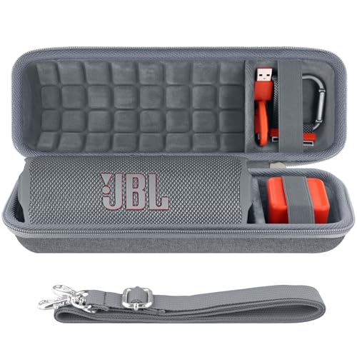 co2CREA Hard Travel Case for JBL Flip 7/6/5/4 Speaker, Grey - color: Grey Case