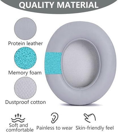 Replacement Ear Pads Compatible with Beats Studio 3 Wireless Grey - color: Grey