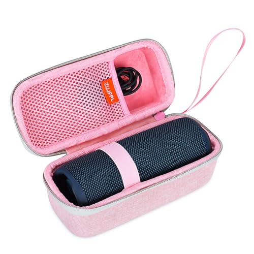 EVA Hard Case for JBL Flip7 /6/5 Waterproof Portable Bluetooth Speaker, Fit for JBL Flip 4 Premium Travel Protective Carrying Storage Bag - Pink