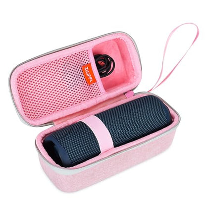 EVA Hard Case for JBL Flip7 /6/5 Waterproof Portable Bluetooth Speaker, Fit for JBL Flip 4 Premium Travel Protective Carrying Storage Bag - Pink