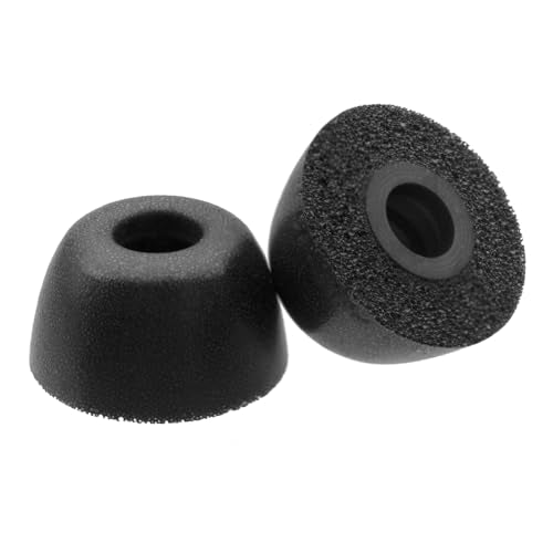 Klowcok Replacement Foam Ear Tips for DEWALT Jobsite Pro-X1 Heavy Duty TWS | Memory Foam Ear Cushions, Not for DEWALT Neckband Headphones, 3 Pairs (S/M/L) Black