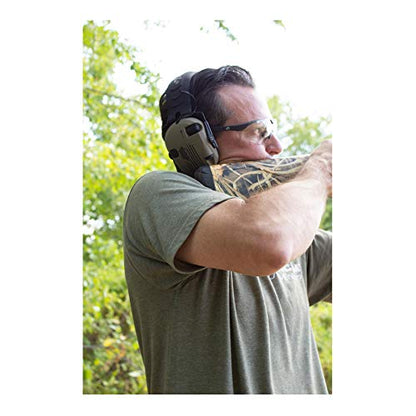 Walker's Razor Slim Electronic Earmuffs | Protective Case - color: American Flag Distressed