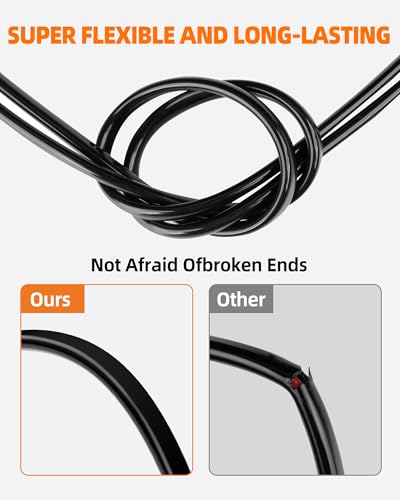 CONEPY 18게이지 와이어, 18 AWG 2 컨덕터 자동차 와이어, 18/2 케이블, 9.1m(30피트) | 무산소 주석 도금 구리 18 AWG 와이어, 자동차, 해양, 태양열, RV, 조명용 PVC 절연 유연한 12V 2 와이어 케이블 - size: 30피트, style: 18AWG