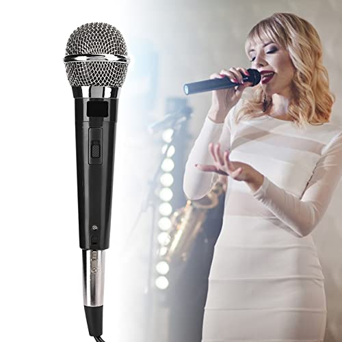 YS - 226 Unidirectional Wired Microphone, Handheld Dynamic Moving Coil Mic with Metal Mesh Pop Filter, Flat 50Hz - 15kHz Frequency Response for KTV, DVD, Amplifier, Mixer, Tour Bus