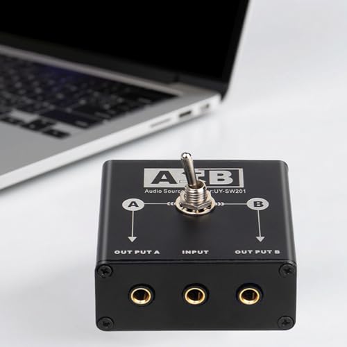 Passive 3.5mm Sound Splitter 1 Input to 2 Outputs Multiple Device Compatibility High Signals Claritys Multiple Input Sound Selectors
