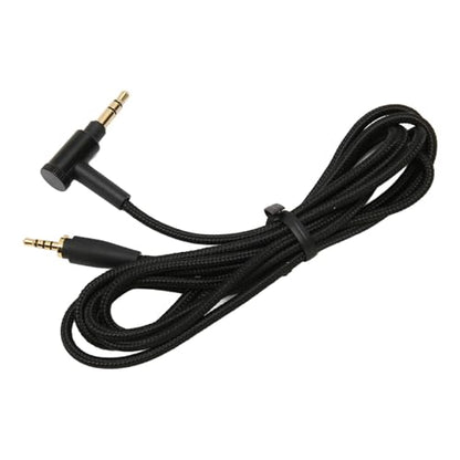 Diyeeni 3.5mm Audio Cable 90 Degree Right Angle, 1.5m/4.9ft Nylon Aux Cord for XL, Compatible with Car, Tablets, Headset, Gold Plated 3.5mm Male to Male Audio Cable