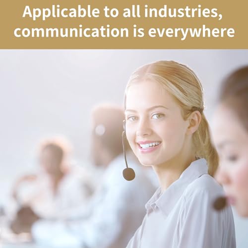 Mini Wired Condenser Microphone, Headset with 3.5mm Jack | Head Wear Microphone for Teachers, Lightweight ABS, Unidirectional Pickup, for Presentations and Voice Amplifiers