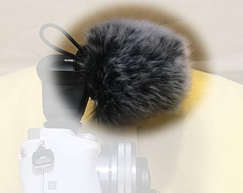 Furry MIC Windshield Windscreen WIND Muff Compatible for Sony Ecm xyst1m stereo Microphone