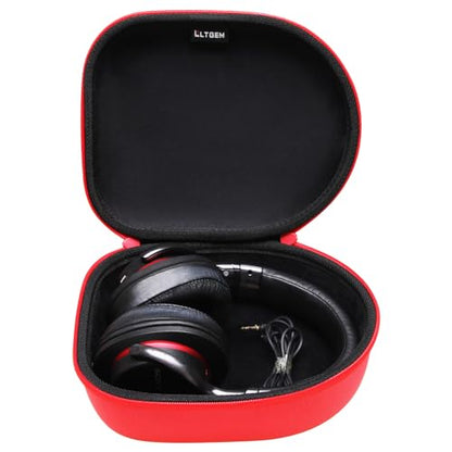 Headphone Headset Case Compatible with JBL, Beats, Sony, Soundcore Anker, Raycon, TOZO, SteelSeries, Logitech, Jabra, Bose, Audio-Technica, Sennheiser Headphones, Red+Black - color: Red+Black