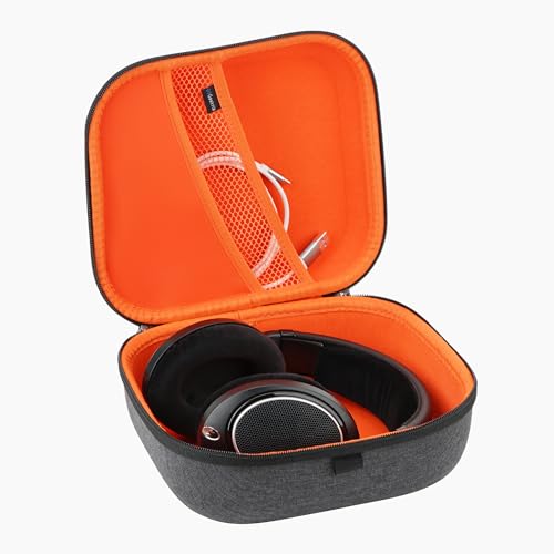 Geekria Shield Headphones Case Compatible with Sennheiser HD400PRO/HD 560S/HD598/HD 599SE/HD280PRO/HD 600, Replacement Hard Shell Travel Carrying Bag with Cable Storage (Dark Grey) - color: Dark Grey