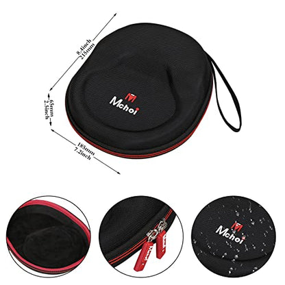 Mchoi Hard Protable Case Fits for Logitech H390 / Logitech Zone 301 Wired Headset, Case Only - color: Black