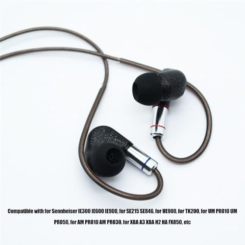 3.9ft MMCX Earphone Cable 3.5mm Plug Silver Plated Copper Core Earbuds Upgrade Wire Plug and Play for IE300 IE600 IE900