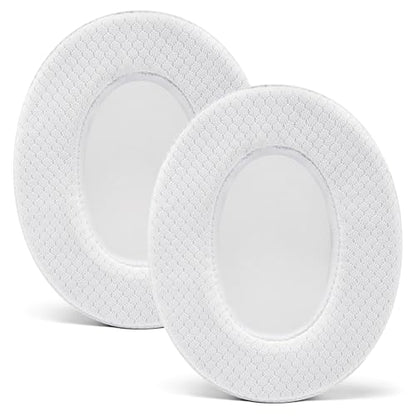 WC Freeze - Cooling Gel Earpads for ATH M50X / SteelSeries Arctis/HyperX | Made by Wicked Cushions | Fits SteelSeries Arctis, ATH M50X, Turtle Beach Stealth & More. Cooler for Longer | White - color: White