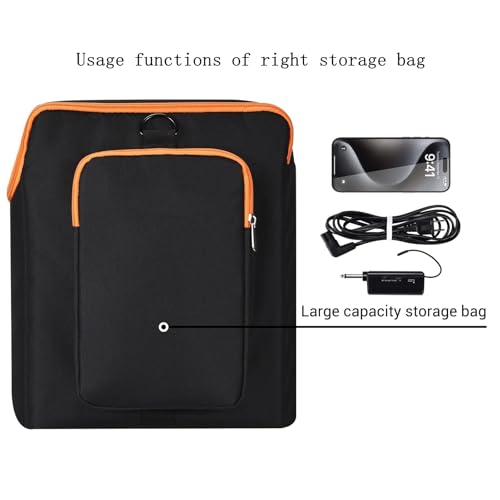 Carrying Case for JBL PartyBox Encore Essential, Travel Bag with Strap | Protective travel bag for JBL PartyBox Encore Essential. Padded polyester, pockets for mics & accessories. shoulder strap.
