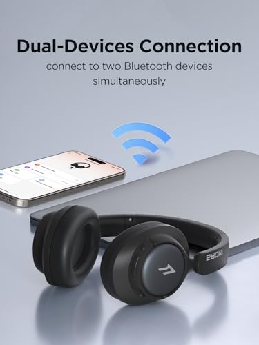 1MORE Wireless Bluetooth Noise-canceling Headphones - HQ31 SonoFlow SE Over-Ear Headphones with Hi-Res Audio, 90H Playtime, Clear Calls, Preset EQ Via App, Comfort for Home Office Travel(Black) - color: Black