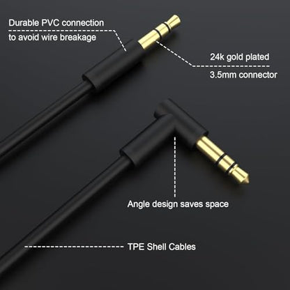 Alitutumao Coiled Audio Cable Compatible with Beats Studio 2/3, Solo 4/3/2, Pro – 3.5mm to 3.5mm Aux Headphone Extension Cord (2-9FT)