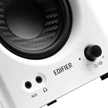 Edifier MR4 Studio Monitor Speakers, 4 inch Active Near-Field - color: White