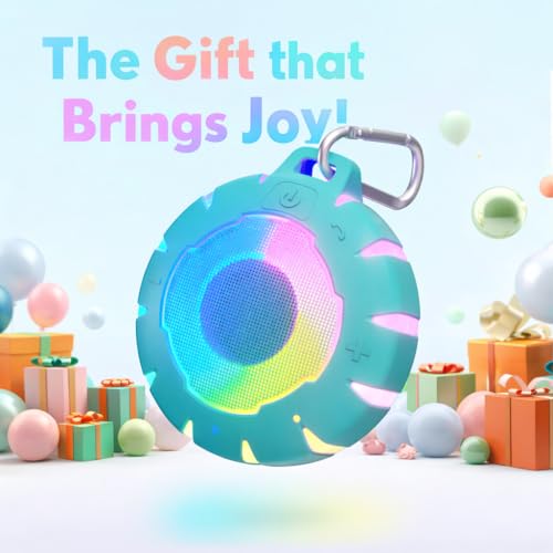 HEYSONG Waterproof Shower Bluetooth Speaker, Durable & Portable with Clear Sound, Ideal for Shower, Pool, Beach & Kayaking – Great Gift for Girls, Women & Men - color: Blue