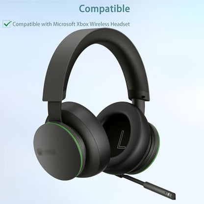 Xbox Earpads and Headband Cover Compatible with Microsoft Xbox Wireless/Xbox Stereo/Xbox 20th Anniversary Special Edition Headsets(Cooling Gel and Memory Foam Ear Cushions)
