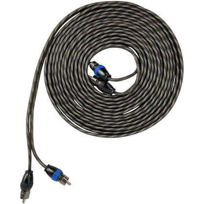 Sky High Car Audio 2 Channel Twisted 9 ft RCA Cables Coated 9' OFC - size: 9 Feet
